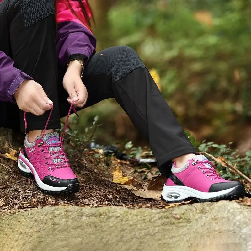 Dames Wandelschoenen met Verhoogde Zool - Waterdicht en Ademend