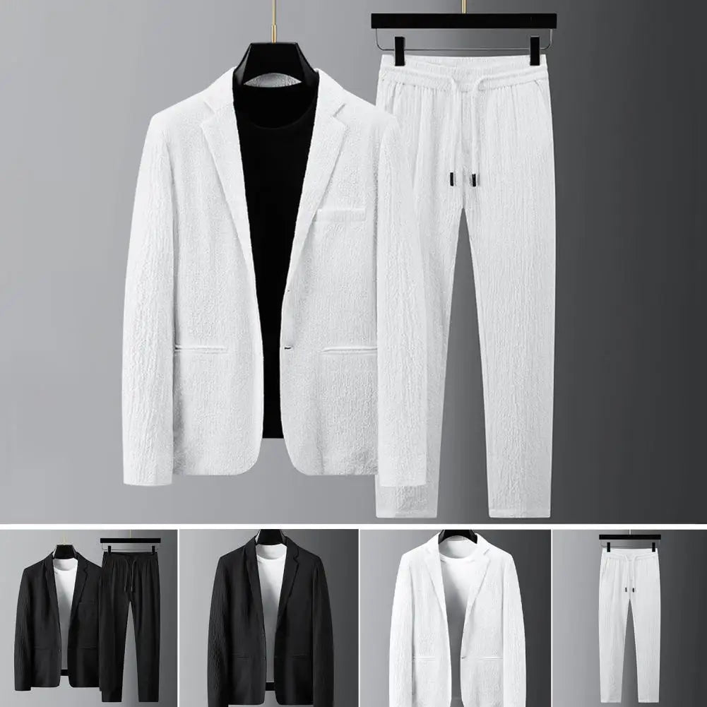 Mannen Tweedelig Formeel Blazer Set