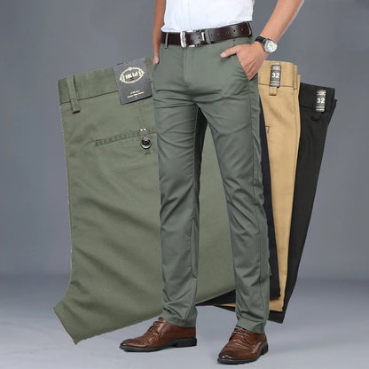 Heren Katoenen Chino Broek met Stretch