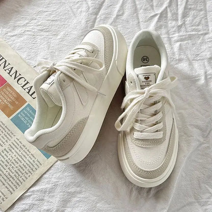 Retro Canvas Sneakers Dames - Vintage Lage Sneakers