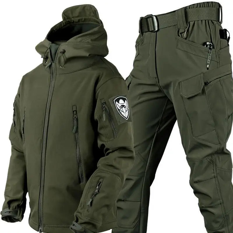 Tactical Outdoor Jas en Broek Set voor Heren - Waterdicht en Winddicht