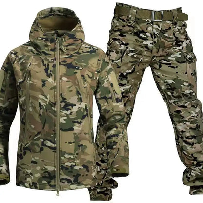 Tactical Outdoor Jas en Broek Set voor Heren - Waterdicht en Winddicht