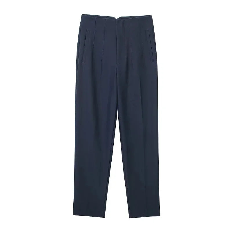 Hoogwaardige Kleurrijke Slim Fit Broek voor Dames